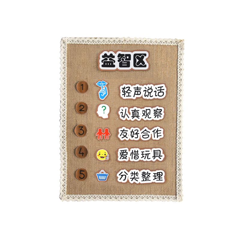 幼儿园区域规则环创区角牌环境布置材料节日装扮用品