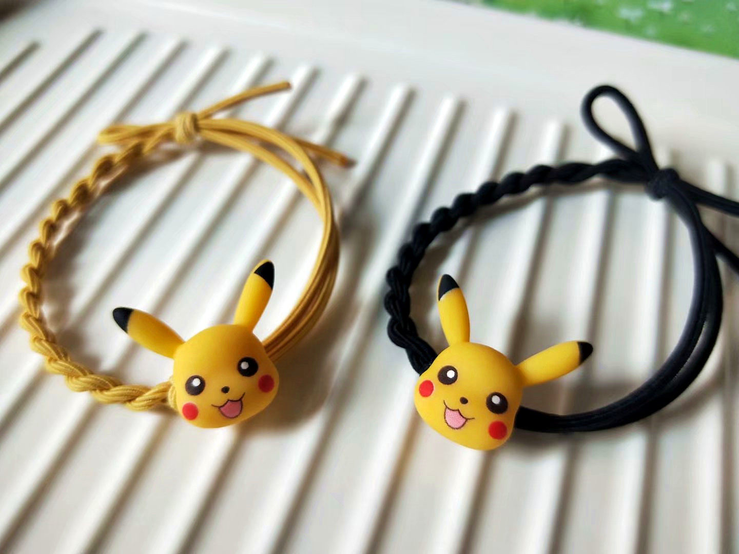 满包邮萌萌哒皮卡丘皮筋ins可爱爱卡通发绳发圈女网发饰