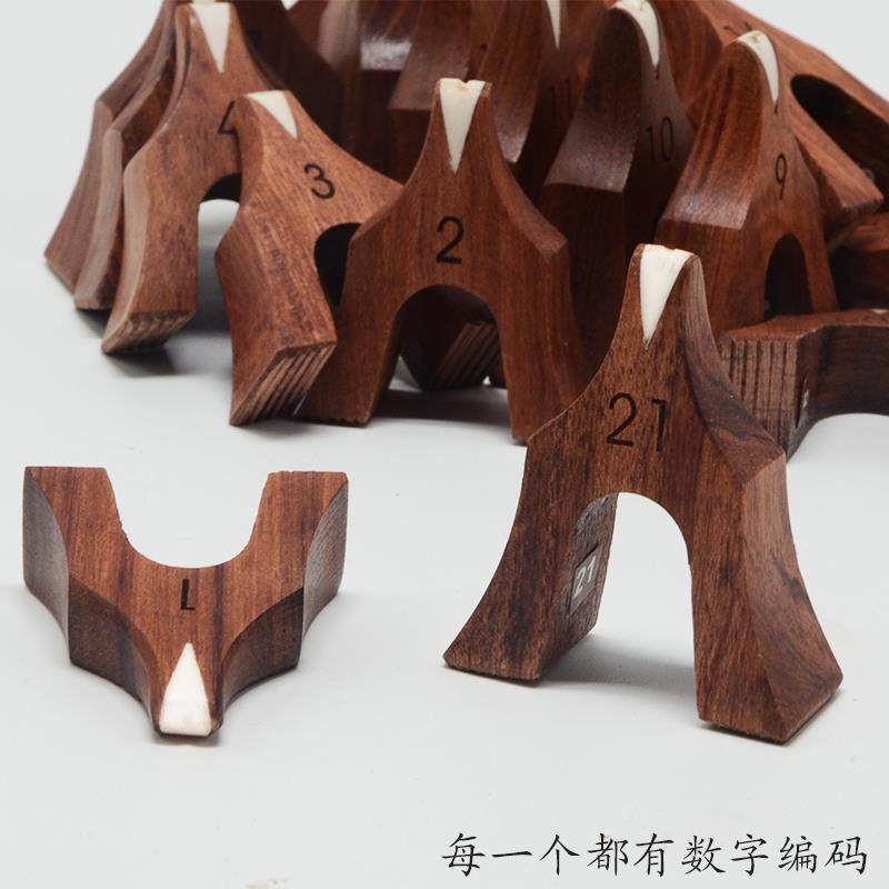 古筝长尧红木琴码雁柱琴弦支柱方形1-21型号其它乐器配件