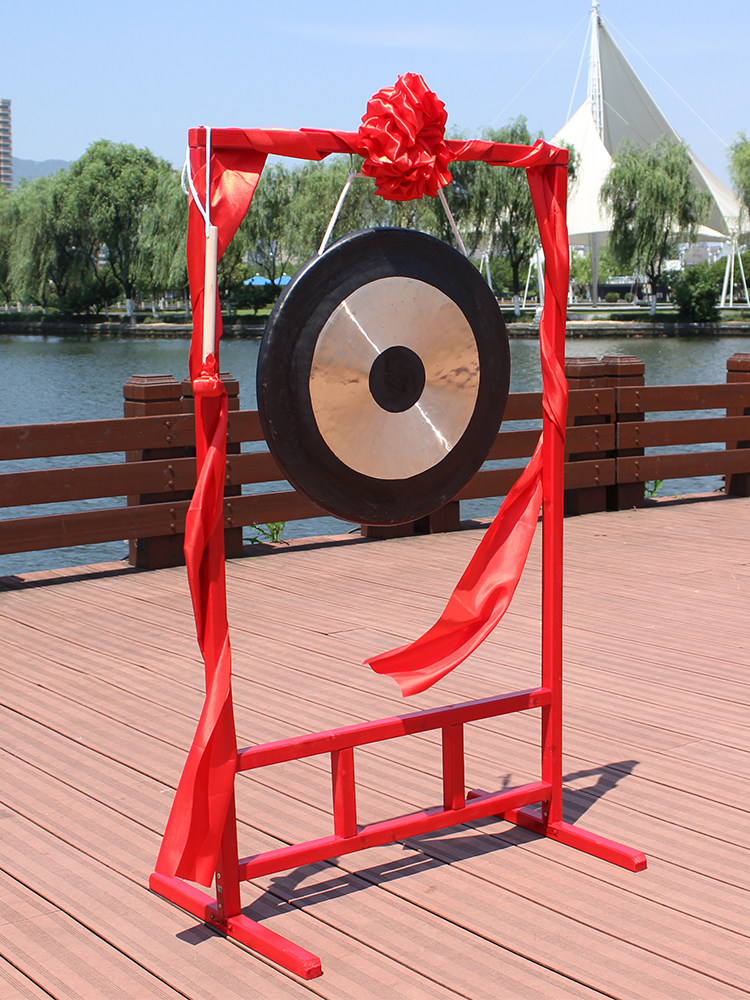 铜锣纯铜架开开道锣鼔喜庆活动开业庆典厘米开道锣