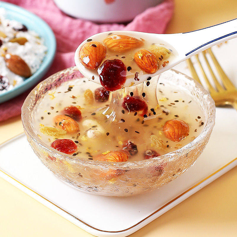 藕粉坚果桂花罐装果粉冲饮营养代餐藕粉