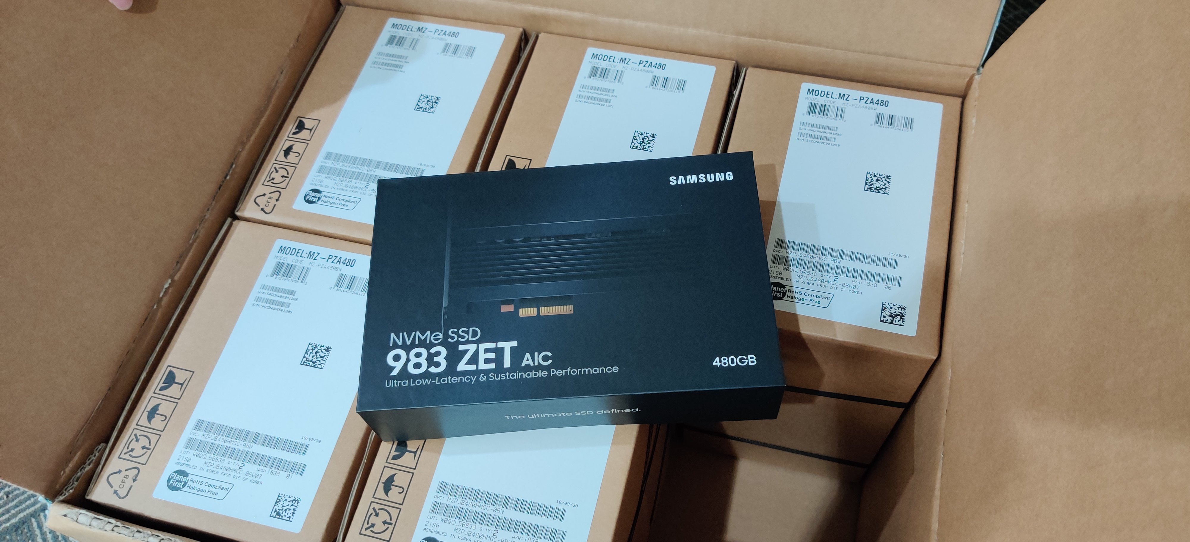 samsung三星sz983zet480g960g数据中心企业级nand超slc颗粒