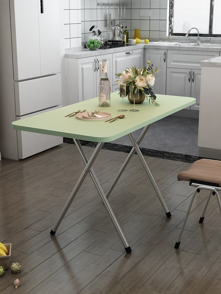 折叠桌子可折叠餐桌小户户型简约吃饭饭桌家用折叠桌