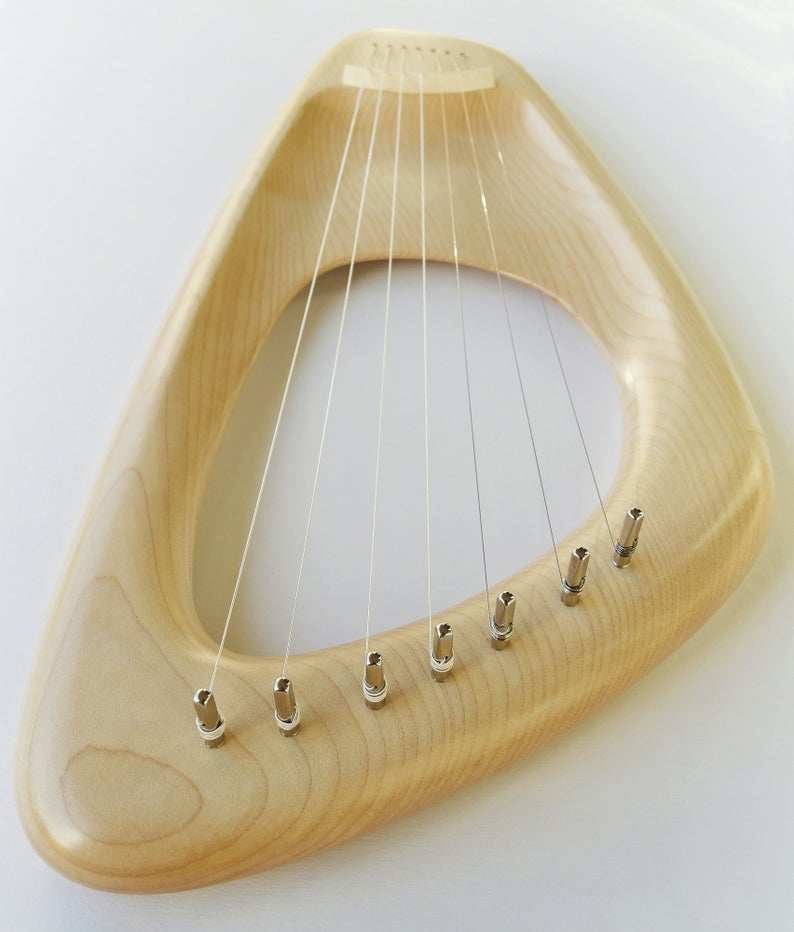 庄生梦蝶diatoniclyre实木手工板式七弦琴莱雅雅琴里拉其它西洋乐器