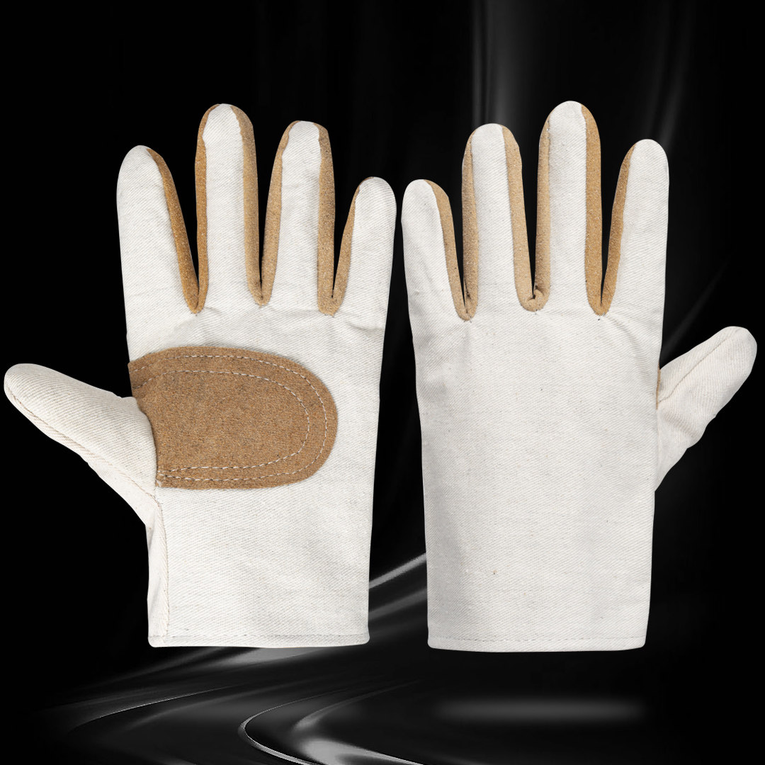 20双掌心加固帆布手套劳保耐磨电焊工专用工作防护手套