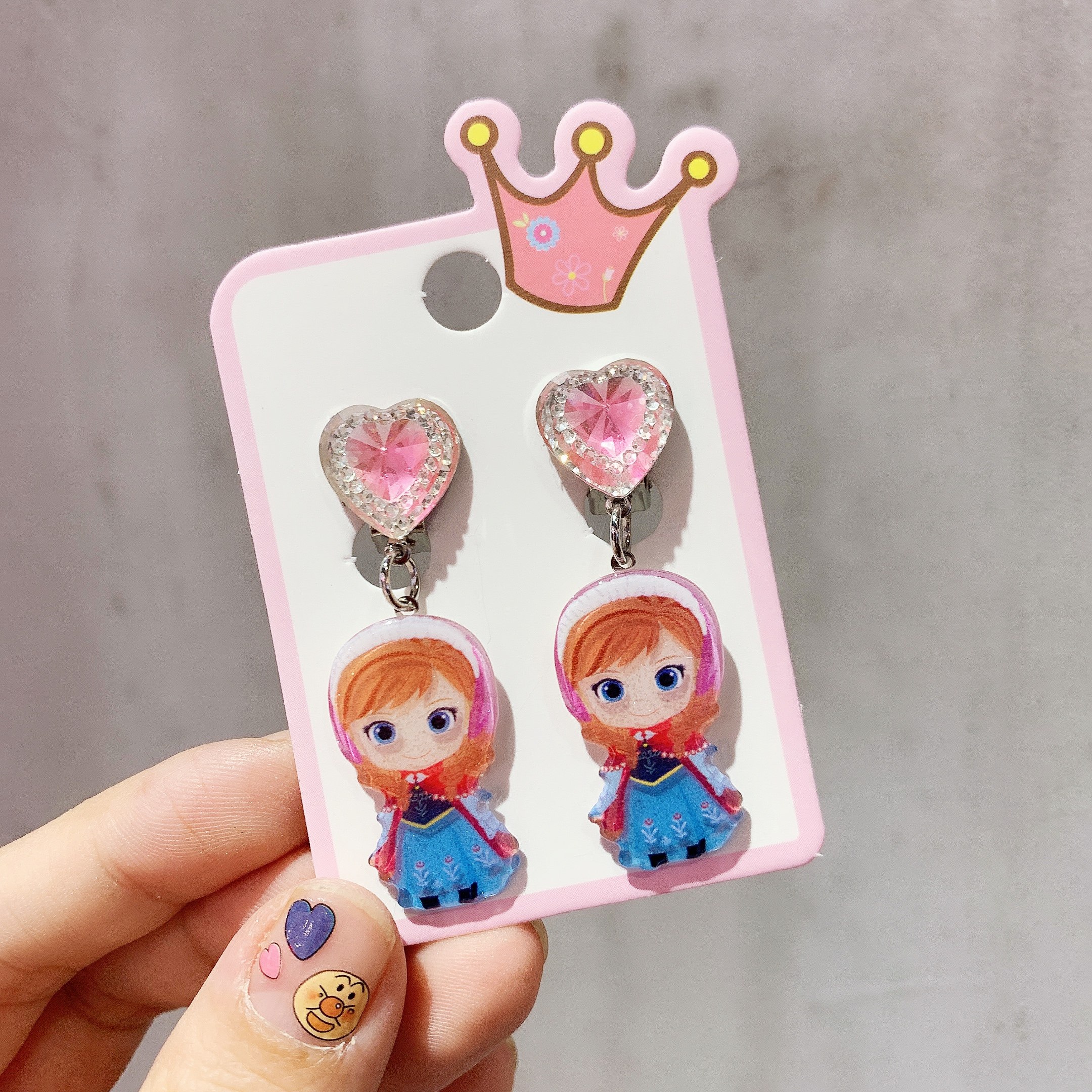 出口韩国可爱卡通儿童防疼不痛耳夹女童宝宝耳夹