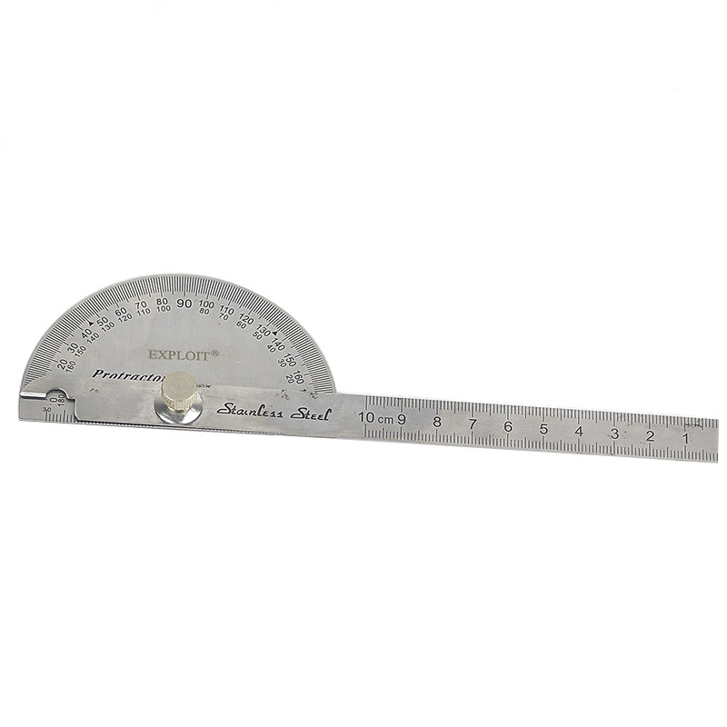 angle 木工测量工具 量角器 角度尺 protractor100mm meter - 爱购网