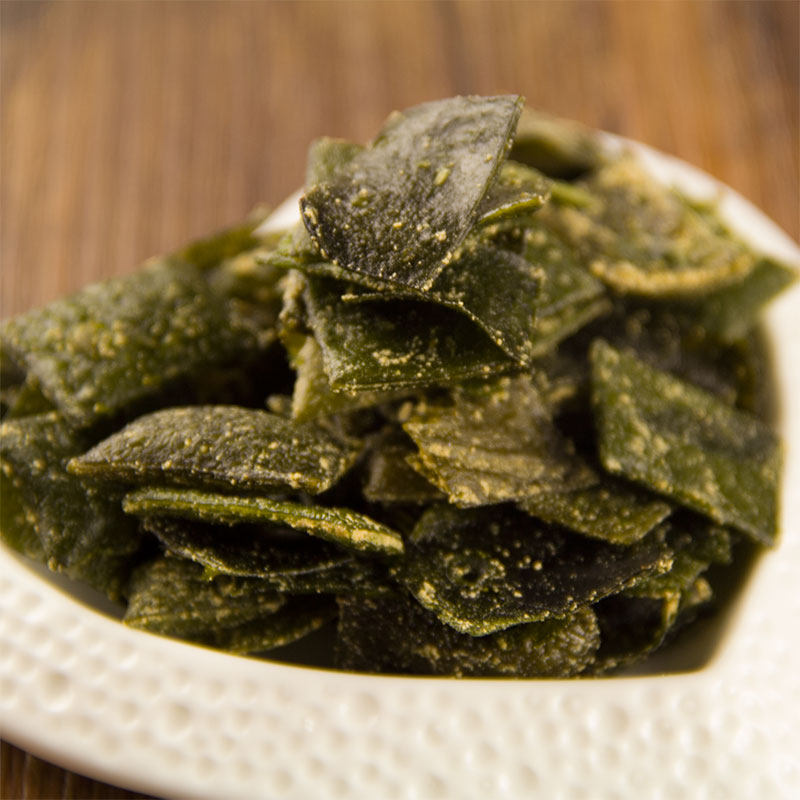 海芝宝香脆深海小海带45g4盒海藻味牛肉味干海带脆片即食零食包邮