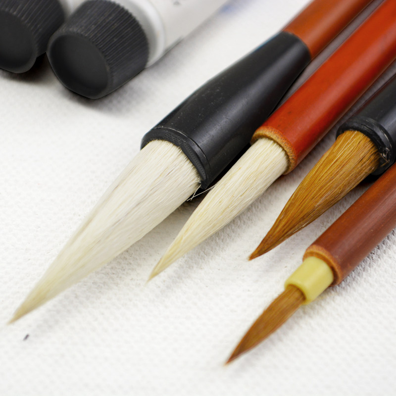 毛笔国画马利提斗笔绘画创作宣纸书法颜料学生毛笔