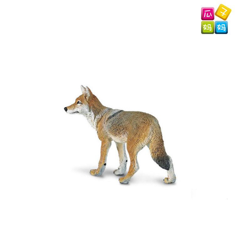 safari美国郊狼野生仿真动物模型儿童玩具227229仿真
