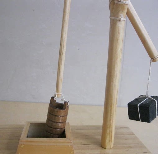 模型历史桔槔教学仪器科教教室木制室内教具教学仪器