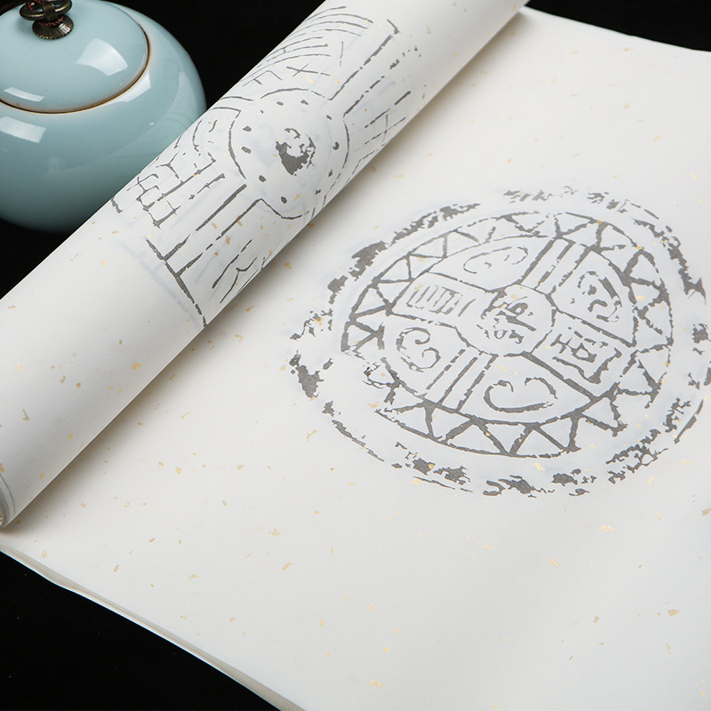 对联粉彩宣纸瓦当安徽五色书法空白宣纸