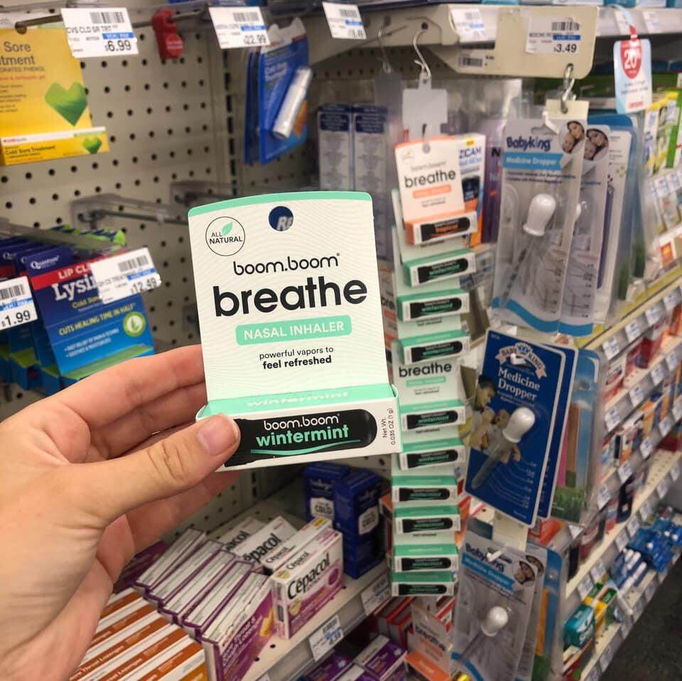 官方授权美国boomboom精油棒薄荷吸入鼻通香筒提神棒1支价