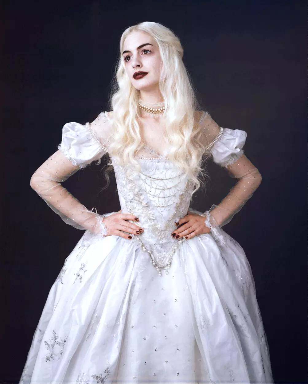 2020新款爱丽丝梦游仙境之白皇后万圣节长袖女童公主礼服儿童礼服