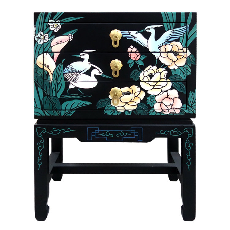 漆艺中式新中式漆器扬州装饰刻漆玄关沙发床头柜漆器