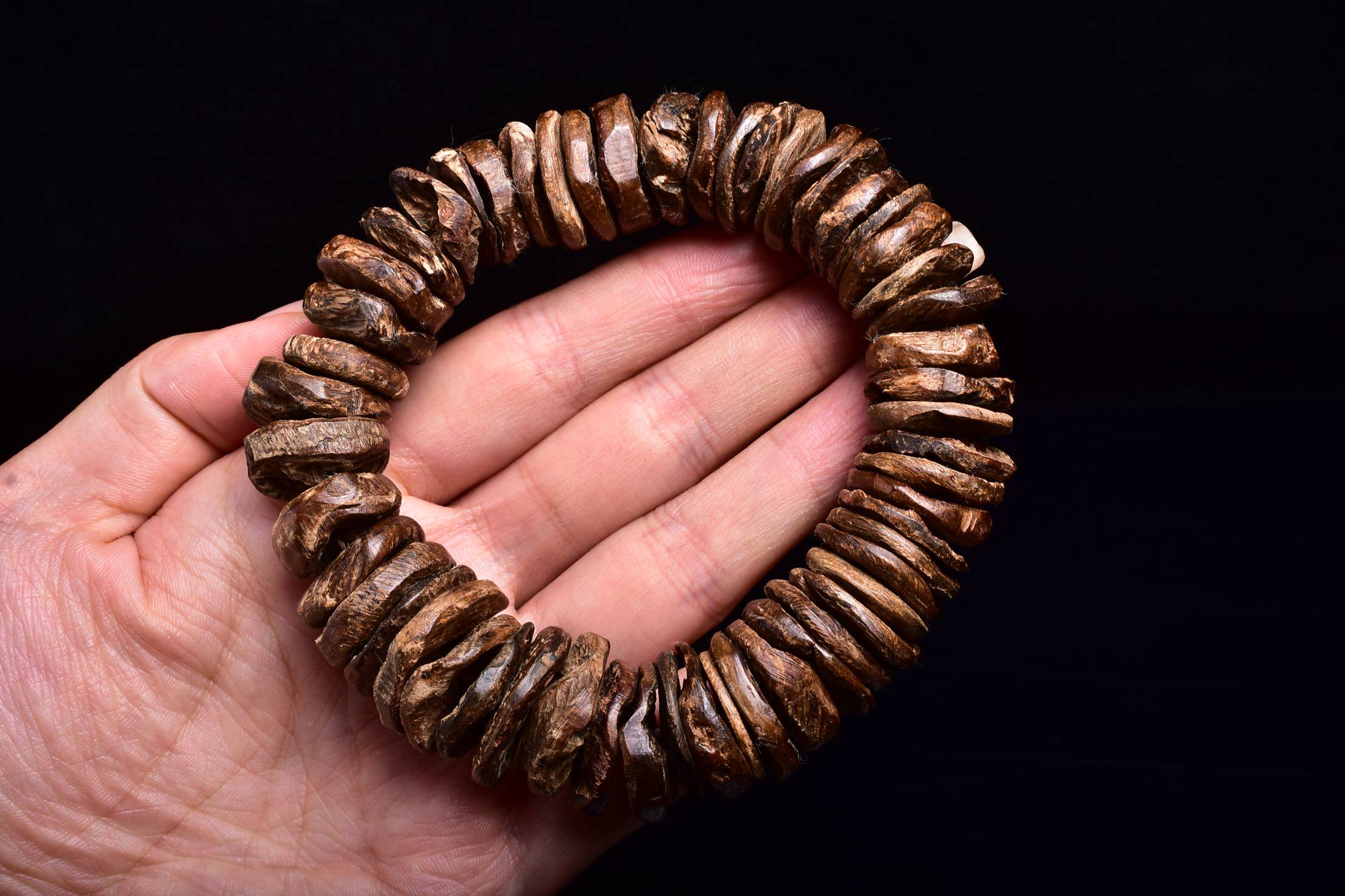 手串天然野生印尼达拉干沉沉香佛珠文玩水手佛珠