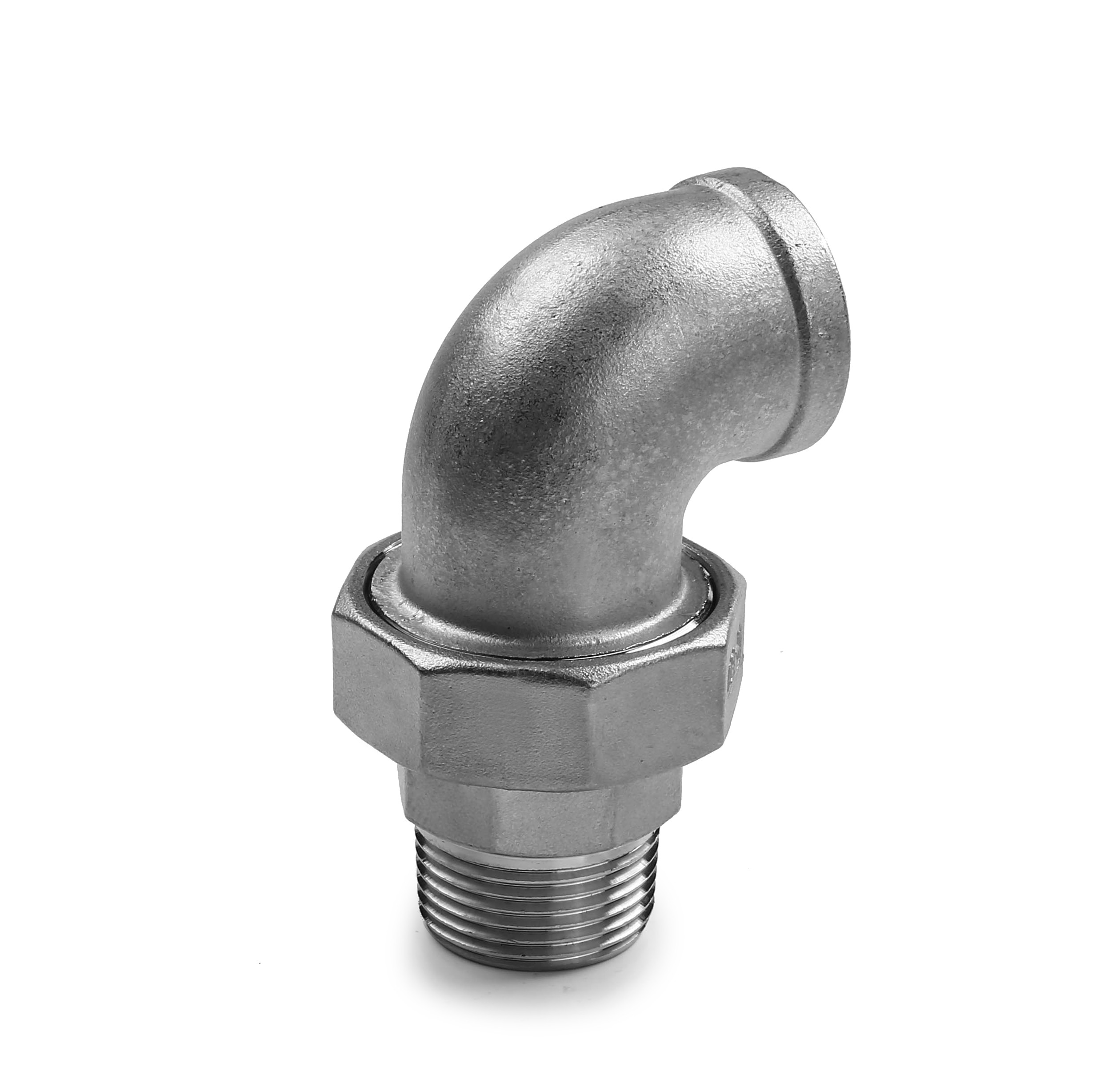 内外丝弯头活接头304不锈钢扣4分6分平面四氟垫由壬内牙口油任拧