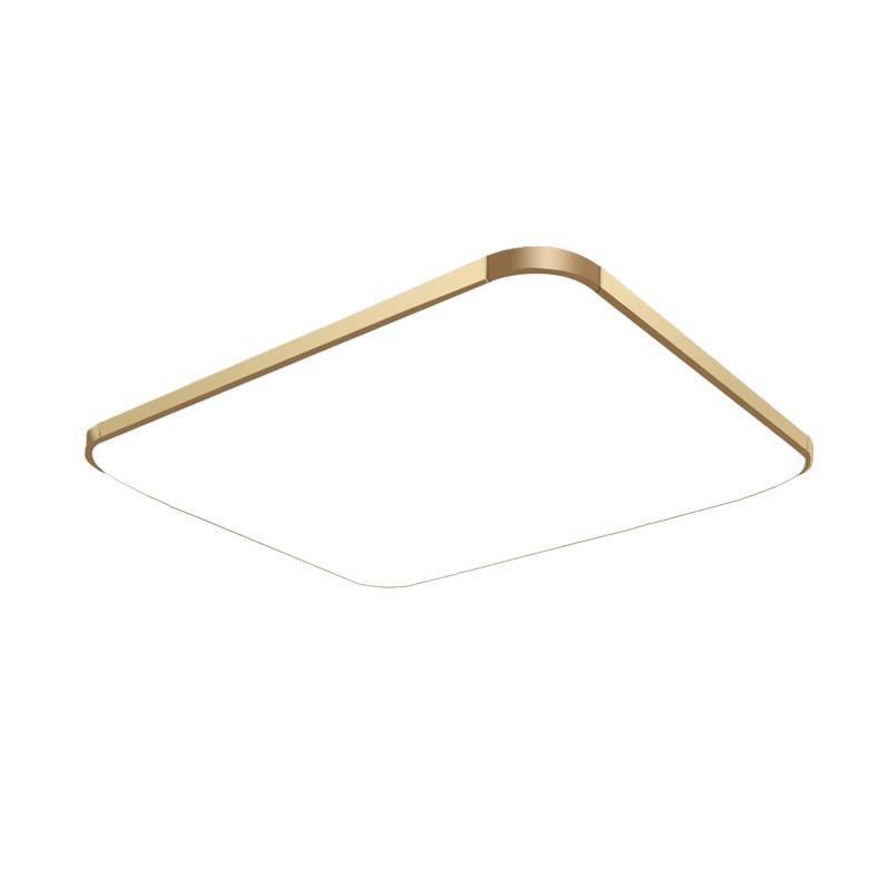 饭店蓝色四方型大户型卫浴带光源走道灯方灯吸顶灯led客厅卧室