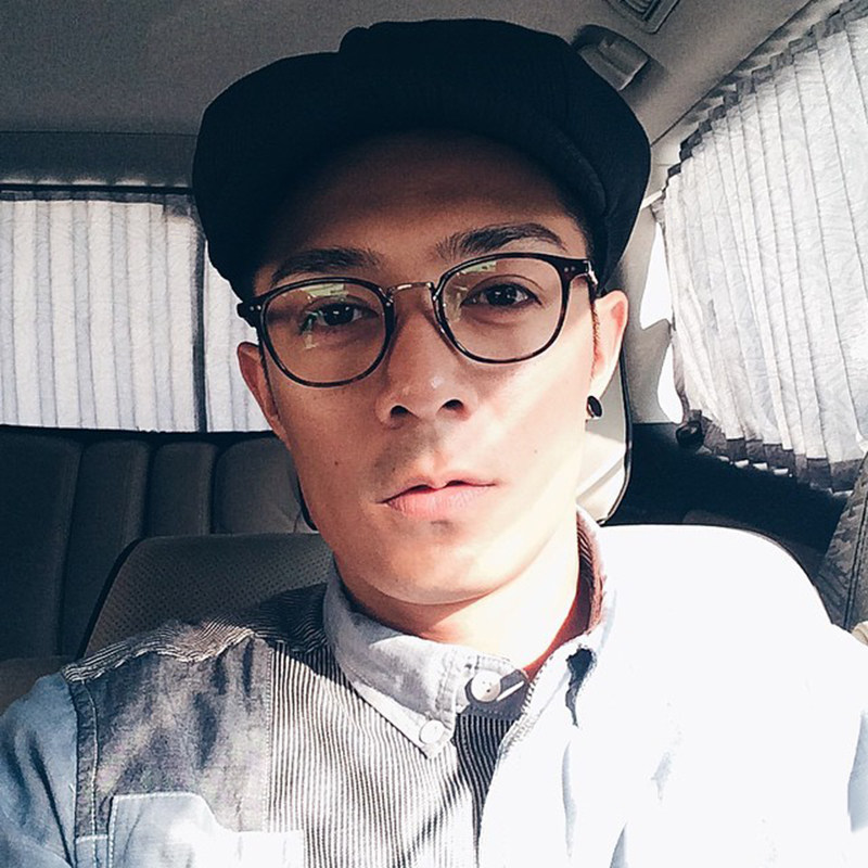 眼镜日本手工镜框文艺镜架潮男近视近视眼yves眼镜架