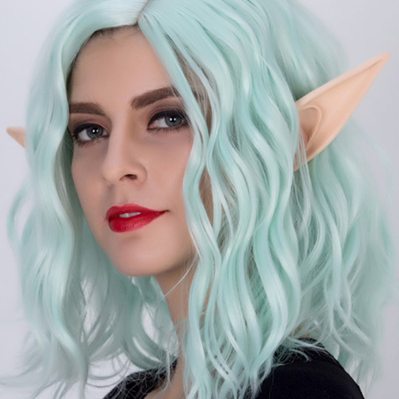 万圣节精灵耳朵cos道具 阿凡达小虎牙假牙僵尸妖精吸血鬼假耳朵