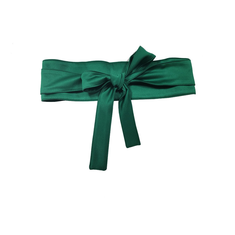 韩版宽腰蝴蝶结绑带束腰黑色裙子衬衫毛衣大衣腰带