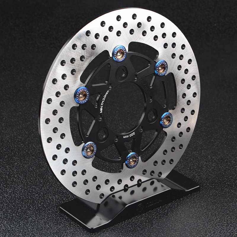 rzma瑞祖玛220刹车盘浮动铝合金电动摩托车70孔距通风制动碟刹盘