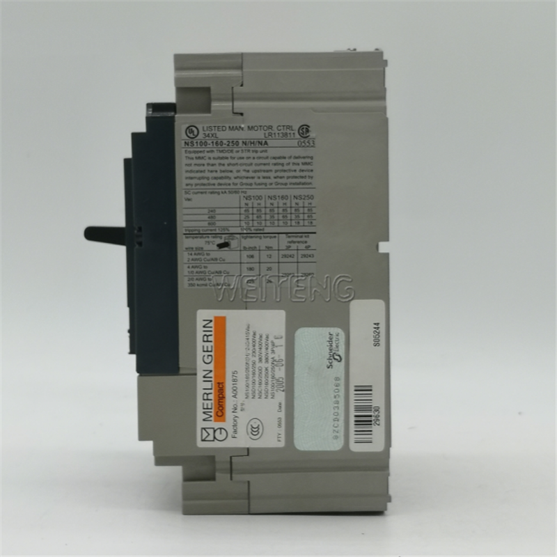 9年老店梅兰merlingerin空气开关ns100n三极3p空气开关