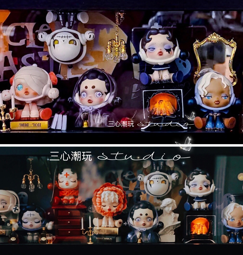 泡泡玛特sp密林古堡场景布置迷你配件盲盒手办潮玩盲盒