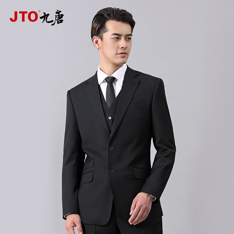 九唐奔驰4s西装三件件套西服搭配职业工作衬衫