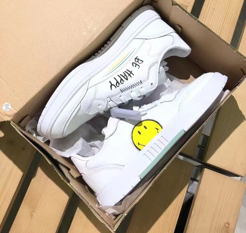 adidas阿迪达斯男鞋neo笑脸印花小白鞋轻便运动休闲板鞋运动休闲鞋