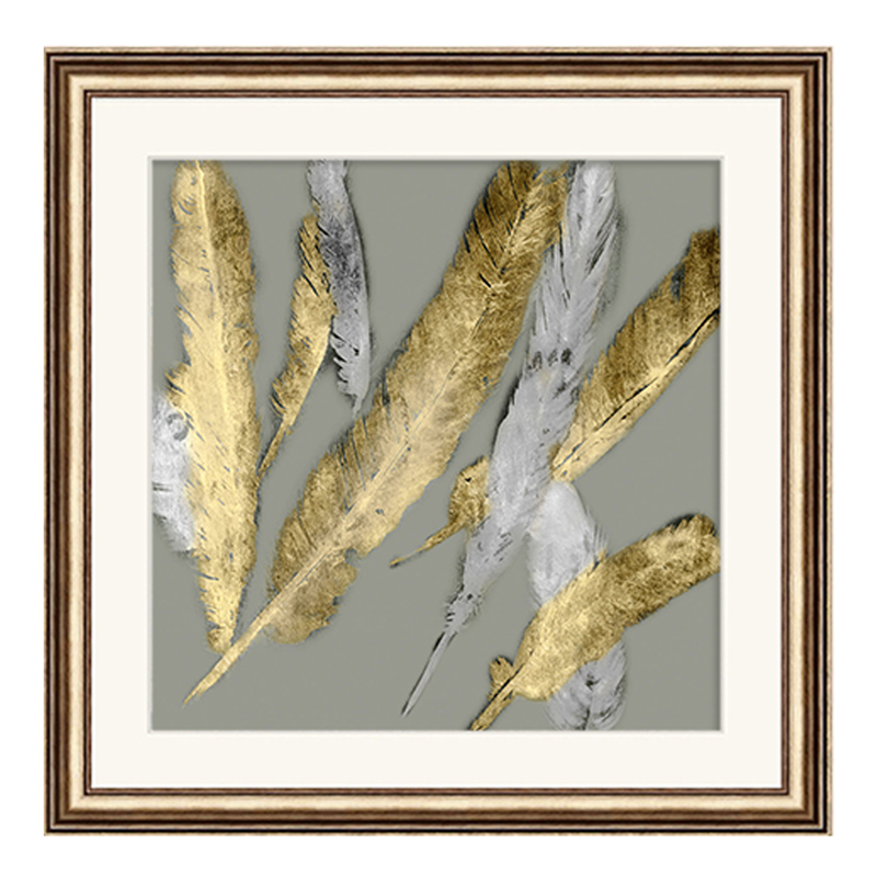 羽毛客厅装饰画沙发背景墙壁画现代简约美式挂画玄关现代装饰画