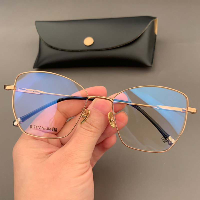 宝剑猫眼平光近视5177脸型大脸大框个性克罗眼镜架