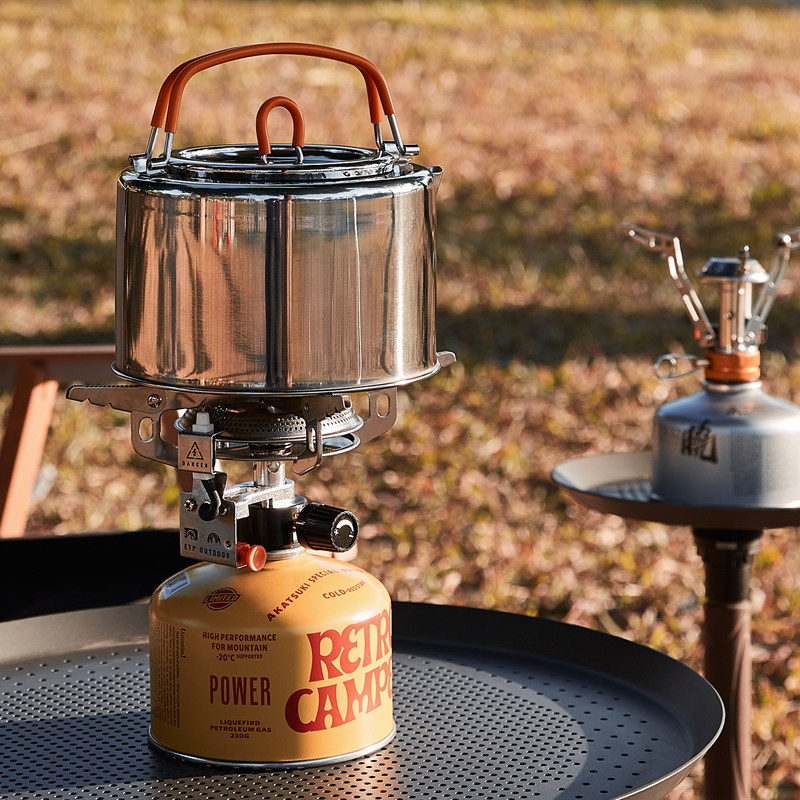 etp户外便携一体式超轻炉具小火火锅瓦斯炉头野餐炉具