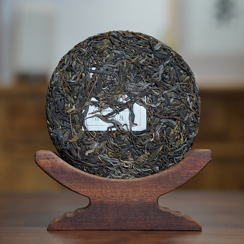 云南南普茶叶2021勐库昔归头古树纯料生茶饼200克普洱