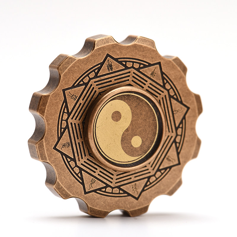 太极八卦海盗指尖陀螺绝版男女减压手指玩具陀螺