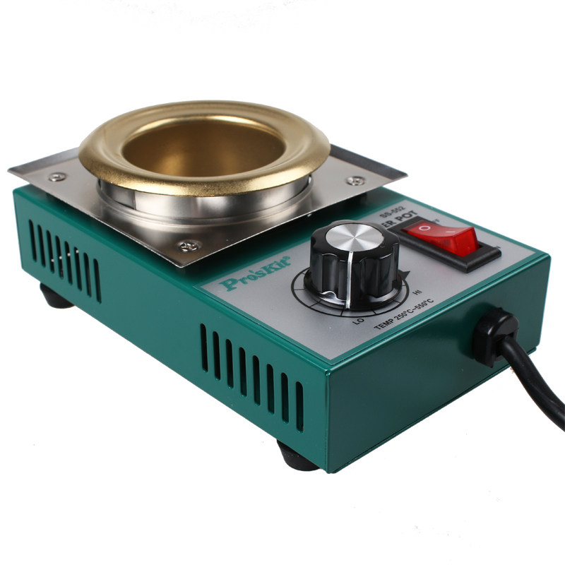 宝工可调温镀钛焊锡炉熔锡锅浸锡炉熔小熔锡炉150w300w