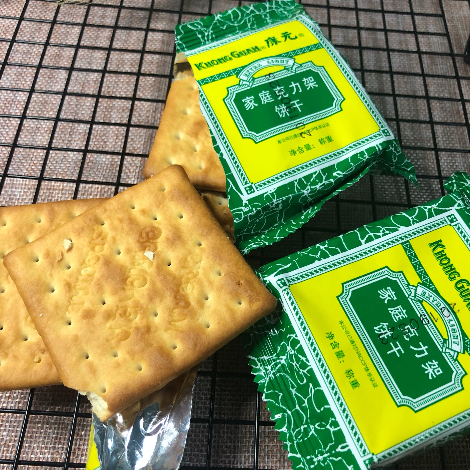 饼干康元家庭克力架500g上海味道松性零食特产饼干