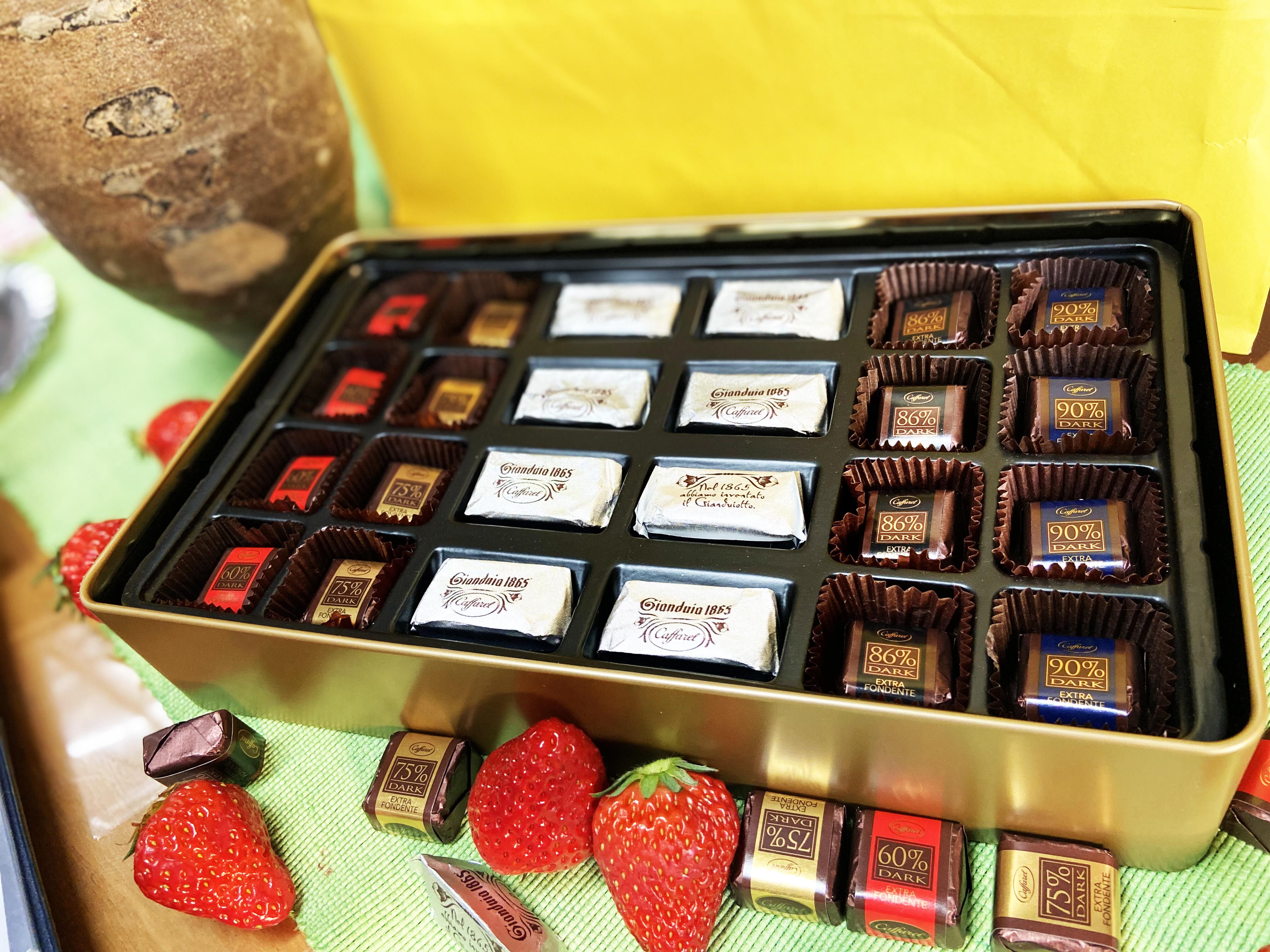 caffarel口福福莱意大利进口可可脂黑巧克力礼物礼盒牛奶巧克力