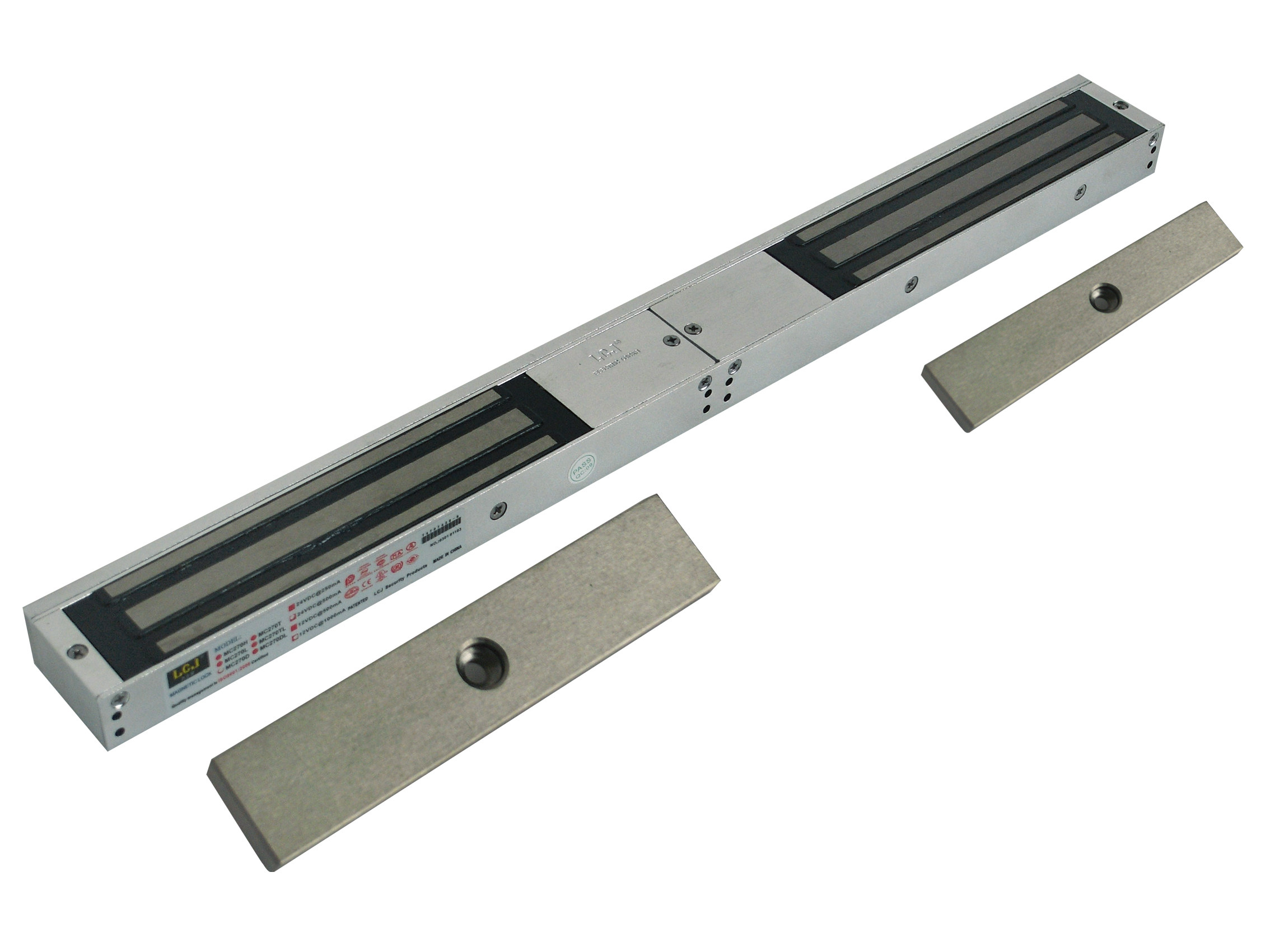 磁力lcj力士坚mc270ddl通电上锁单双门双门门禁系统电控锁