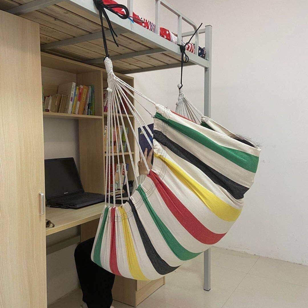 吊椅宿舍大学生秋千网红女学生寝室盘腿帆布吊床吊床