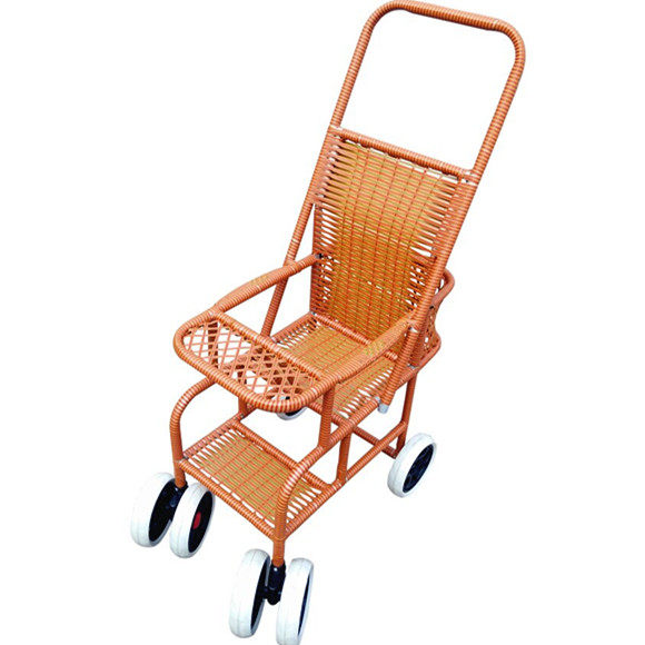 超轻便婴儿推车宝宝藤编推车可折叠7-36个月夏季仿竹藤编轻便餐椅