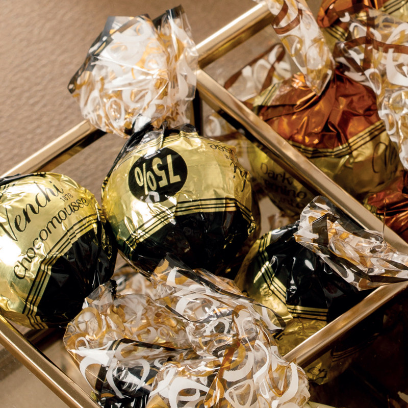 意大利venchi闻绮厄瓜多尔可可慕斯榛子夹心心黑巧克力黑巧克力