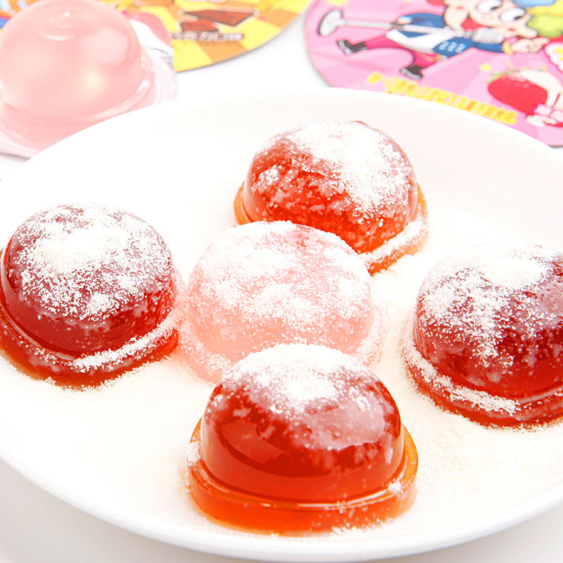 旺旺摇滚冻茶咖啡草莓巧克力果冻布丁连杯组合果冻