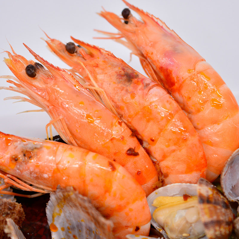 海鲜火锅食材大锅蒸虾鲜活海鲜青虾大海螺花甲小鲍鱼生蚝组合套餐