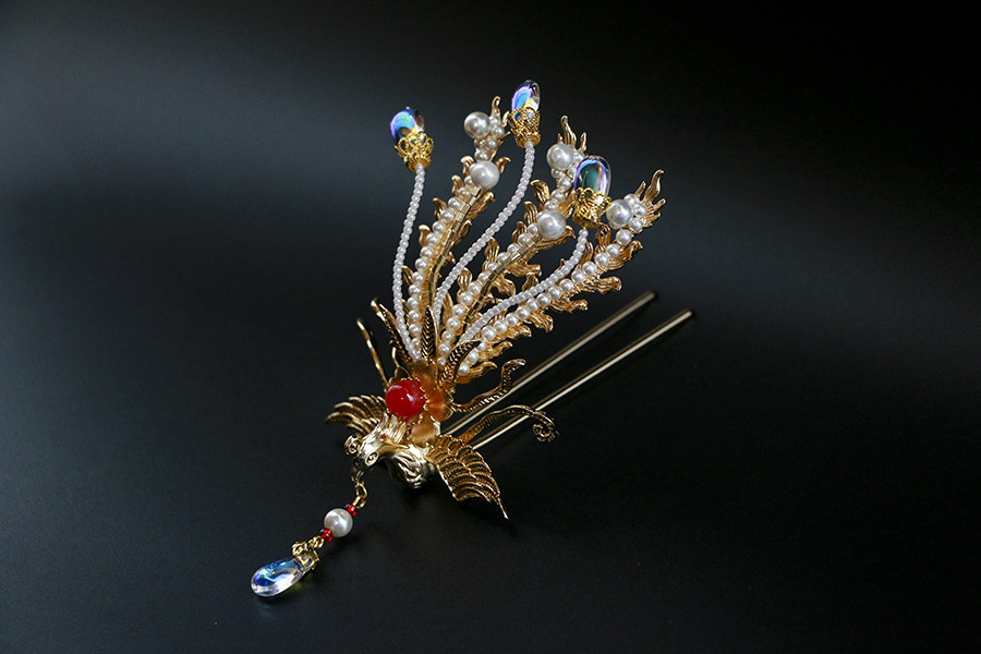 凤钗流年之魅红楼梦探春林黛玉汉服头饰发饰