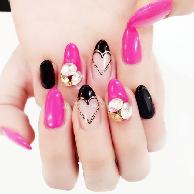 美甲装饰 假指甲饰品 超闪钻 尖底玻璃钻 大颗七彩钻 异形钻