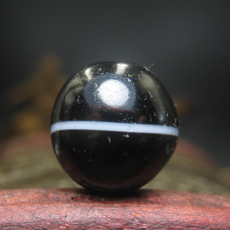 老一线药师玛瑙珠125mm西亚古珠古玩文玩古董珠配珠手串包老物件