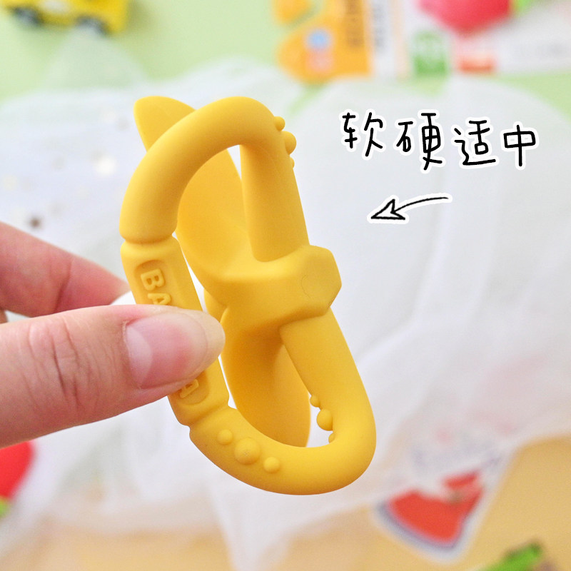 磨牙日本edisonmama爱迪生牙胶婴儿食品品级水煮宝宝牙胶