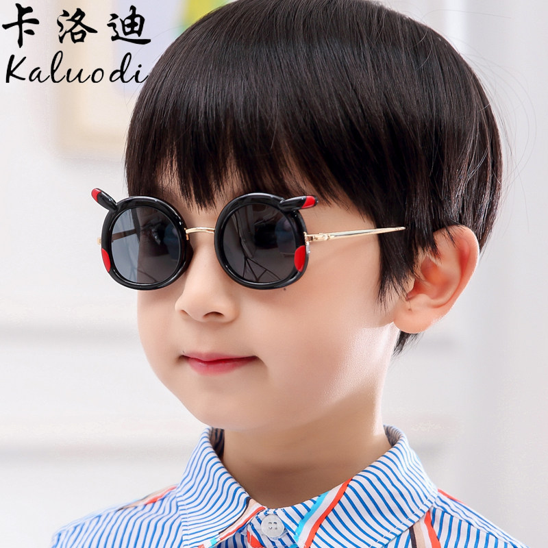 儿童太阳镜男童偏光动画皮卡丘小孩防紫外线女童童宝太阳眼镜