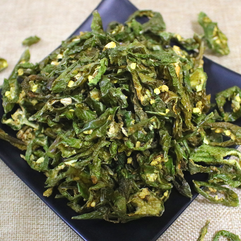 青干辣椒丝脱水干青椒农家干青椒皮干绿辣椒壳干青广椒500g